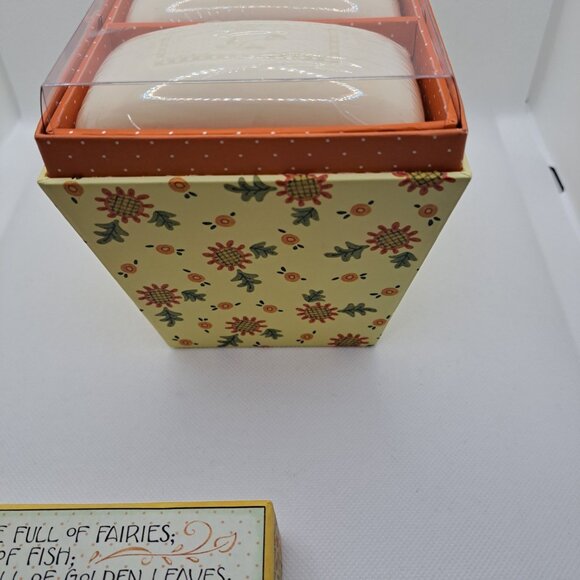 VTG Mary Engelbreit AUTUMN WISH Lavender Soap Box 2 Sealed Bars Fall Fairy Decor - Picture 7 of 12